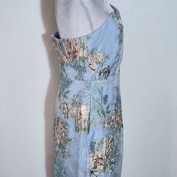 Lulus Strapless Blue Cocktail Dress NWT Size Medium Blue Wedding Guest Dress - Picture 6 of 10